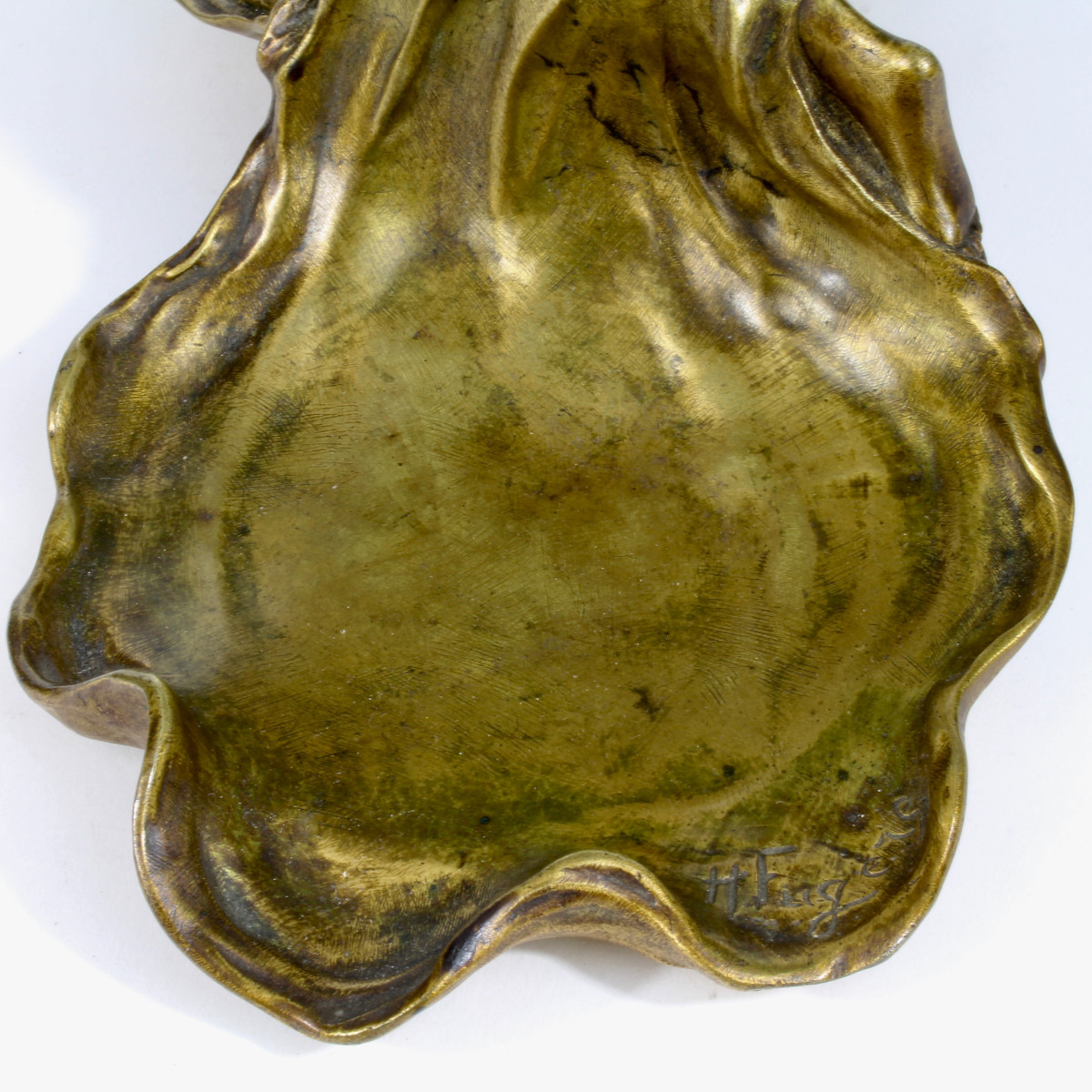 H  FUGÉRE               VIDE POCHE ART NOUVEAU-photo-4