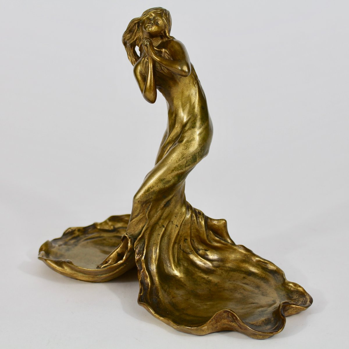 H  FUGÉRE               VIDE POCHE ART NOUVEAU-photo-4