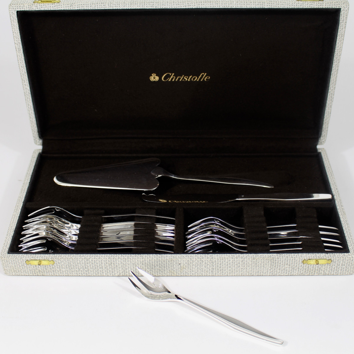 CHRISTOFLE     MÉNAGÉRE  "  ORLY  "  126 PIÈCES-photo-3