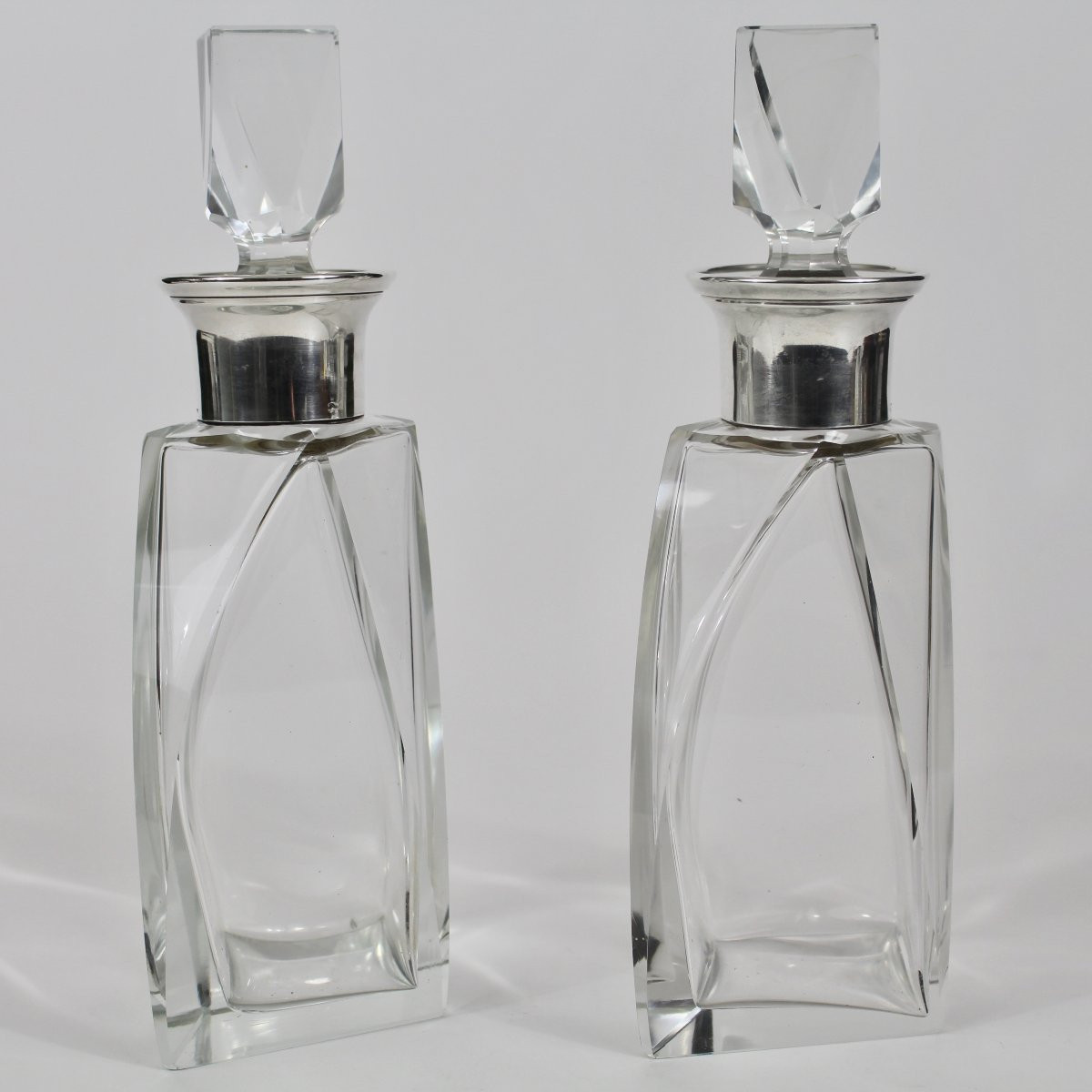 SOCIÉTÉ CRISTAL ET ARGENT          CARAFES ART DECO-photo-5