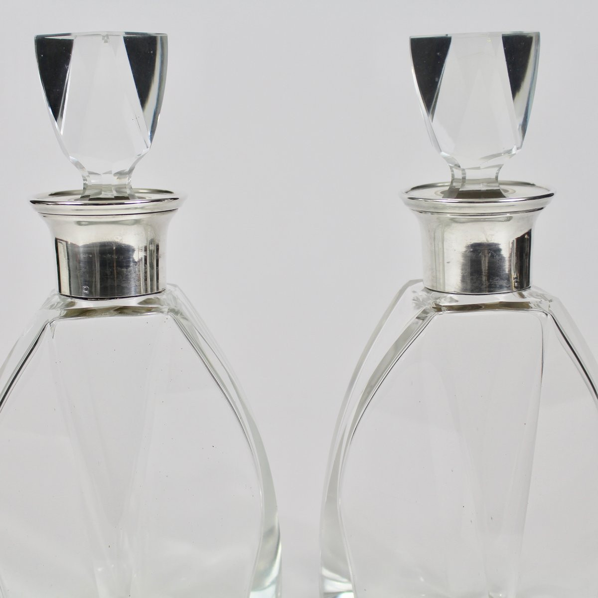 SOCIÉTÉ CRISTAL ET ARGENT          CARAFES ART DECO-photo-6