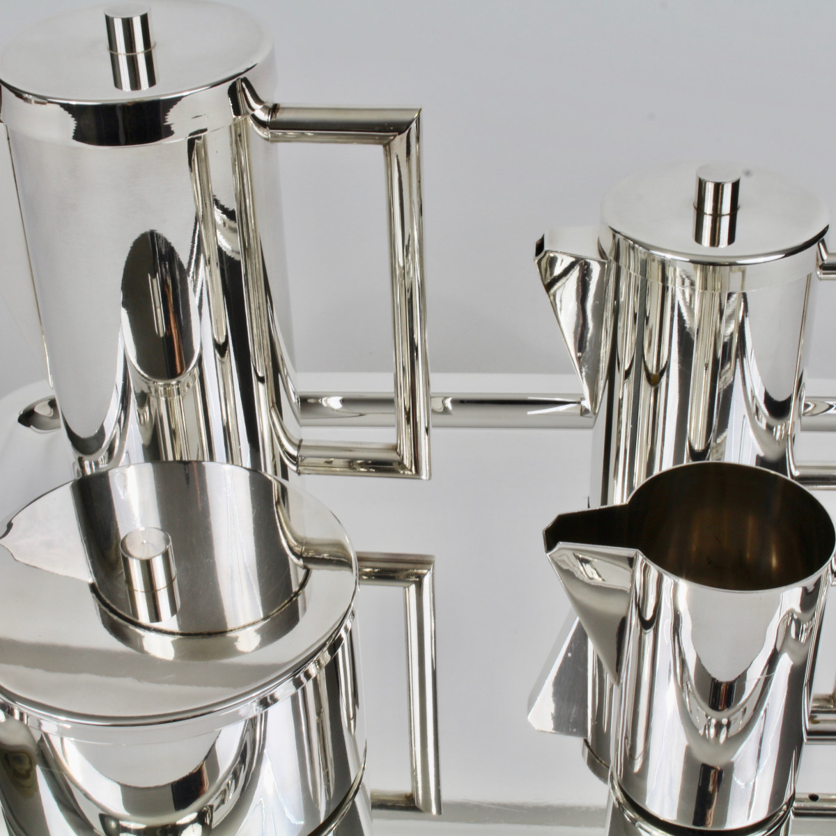 NPA  ORFÈVRERIE    SERVICE À THÉ/CAFÉ MODERNISTE-photo-2