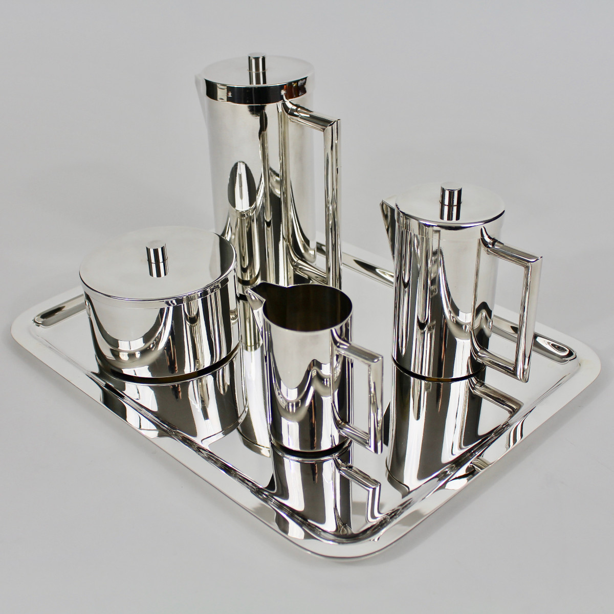 NPA  ORFÈVRERIE    SERVICE À THÉ/CAFÉ MODERNISTE-photo-3