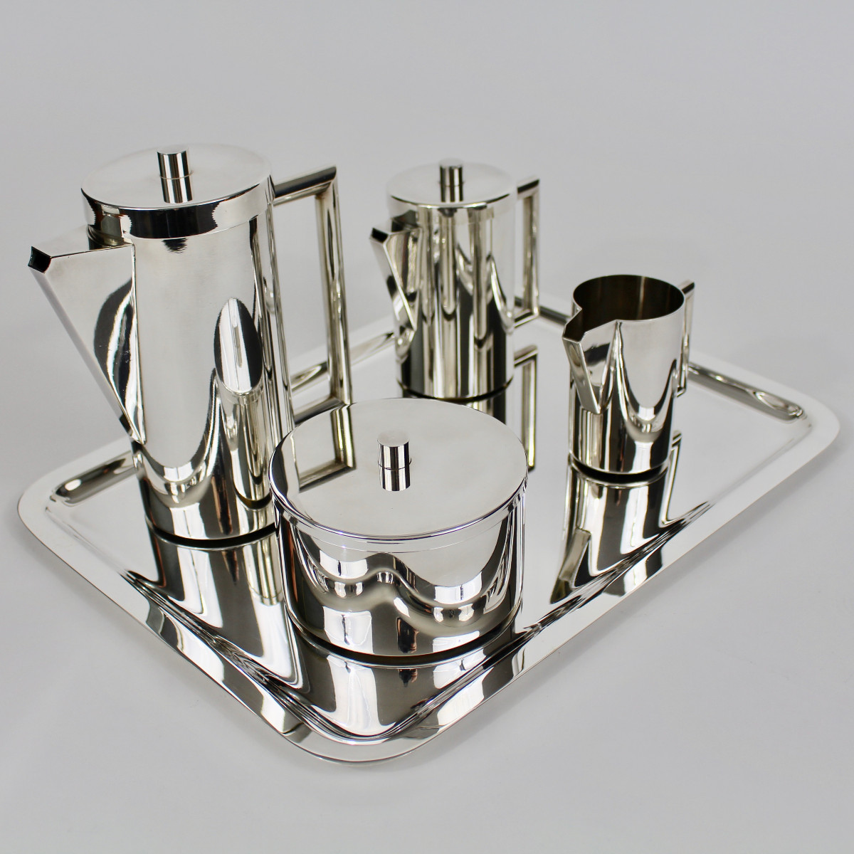 NPA  ORFÈVRERIE    SERVICE À THÉ/CAFÉ MODERNISTE-photo-4