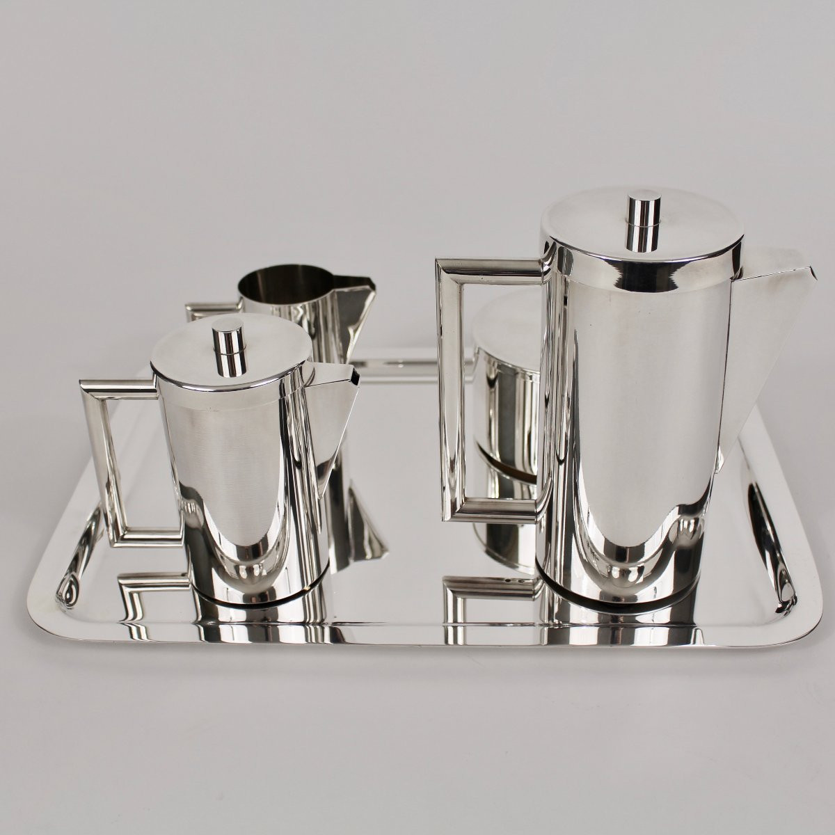 NPA  ORFÈVRERIE    SERVICE À THÉ/CAFÉ MODERNISTE-photo-1