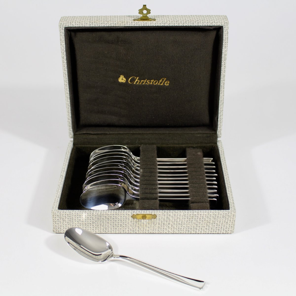 CHRISTOFLE    MÉNAGÈRE  "  CONCORDE  " 61 PIÈCES-photo-3