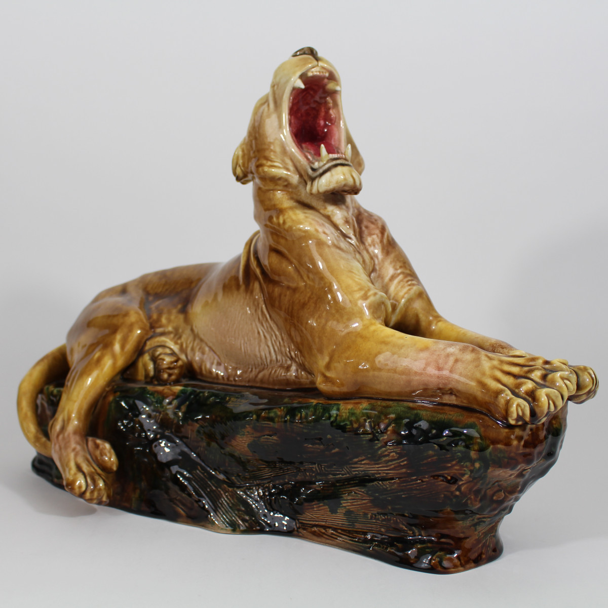 The Spectacular And Rare Rooring Rich Lioness Sculpture