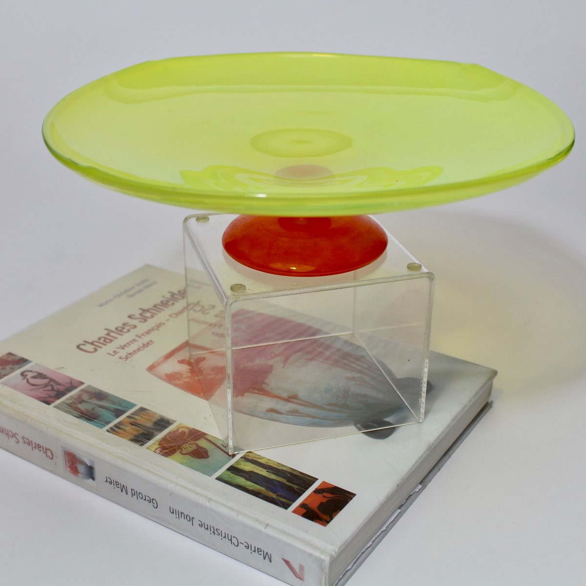 Ch Schneider Art Deco Glass Bowl-photo-4