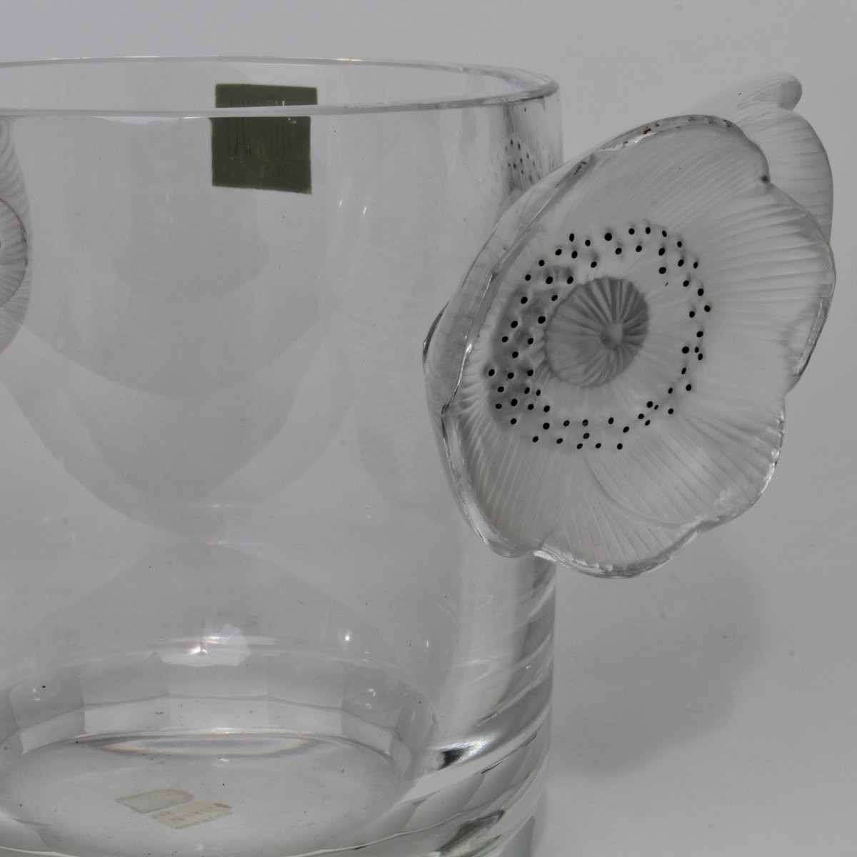 LALIQUE FRANCE  VASE OU SEAU À CHAMPAGNE  "  CONSTANCE  "-photo-2