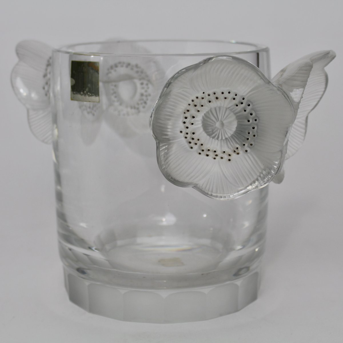 LALIQUE FRANCE  VASE OU SEAU À CHAMPAGNE  "  CONSTANCE  "-photo-1