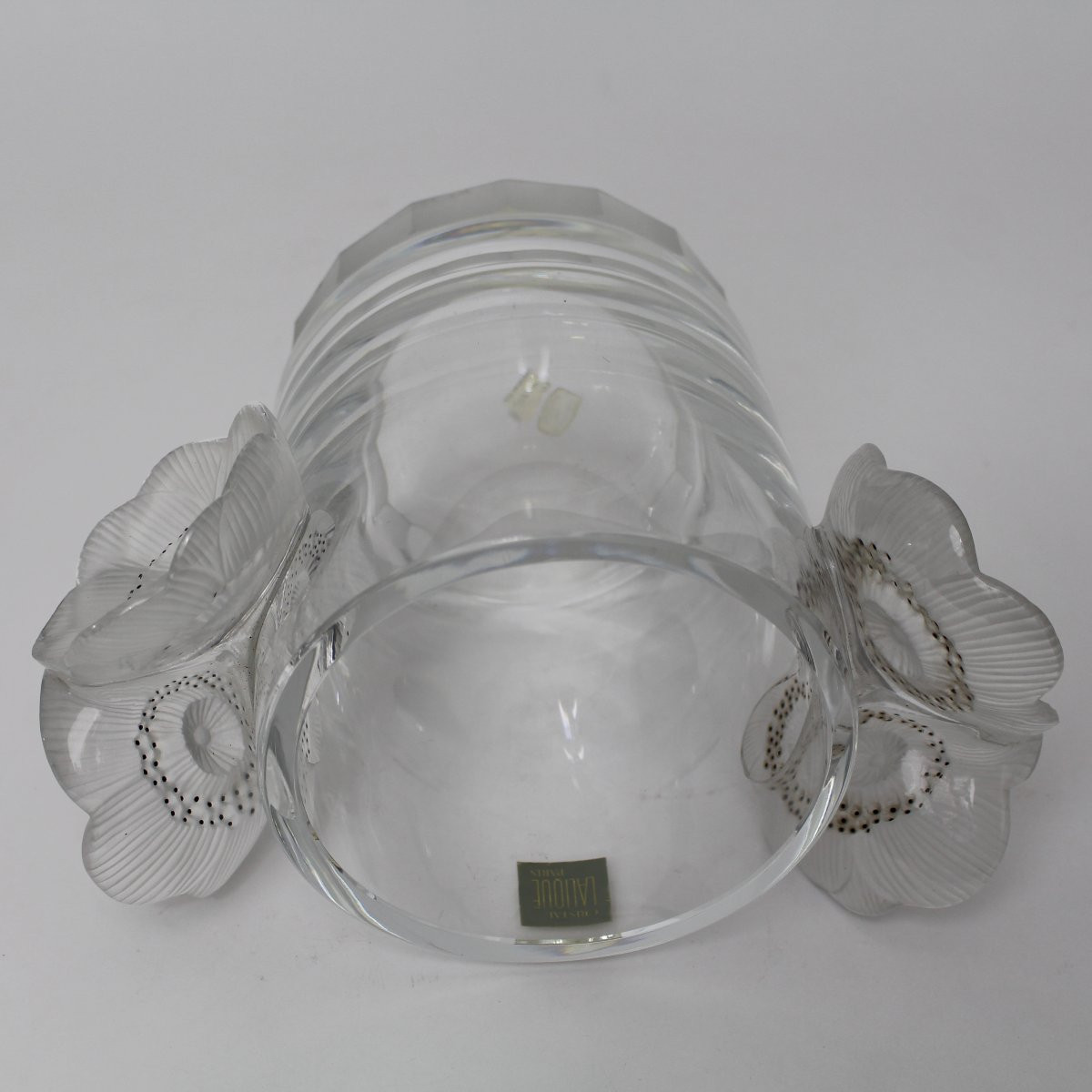LALIQUE FRANCE  VASE OU SEAU À CHAMPAGNE  "  CONSTANCE  "-photo-5