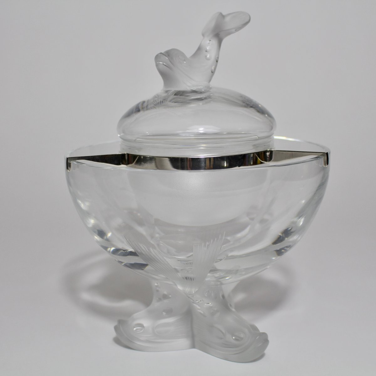 LALIQUE FRANCE     COUPE ET BOL À CAVIAR " IGOR "-photo-3
