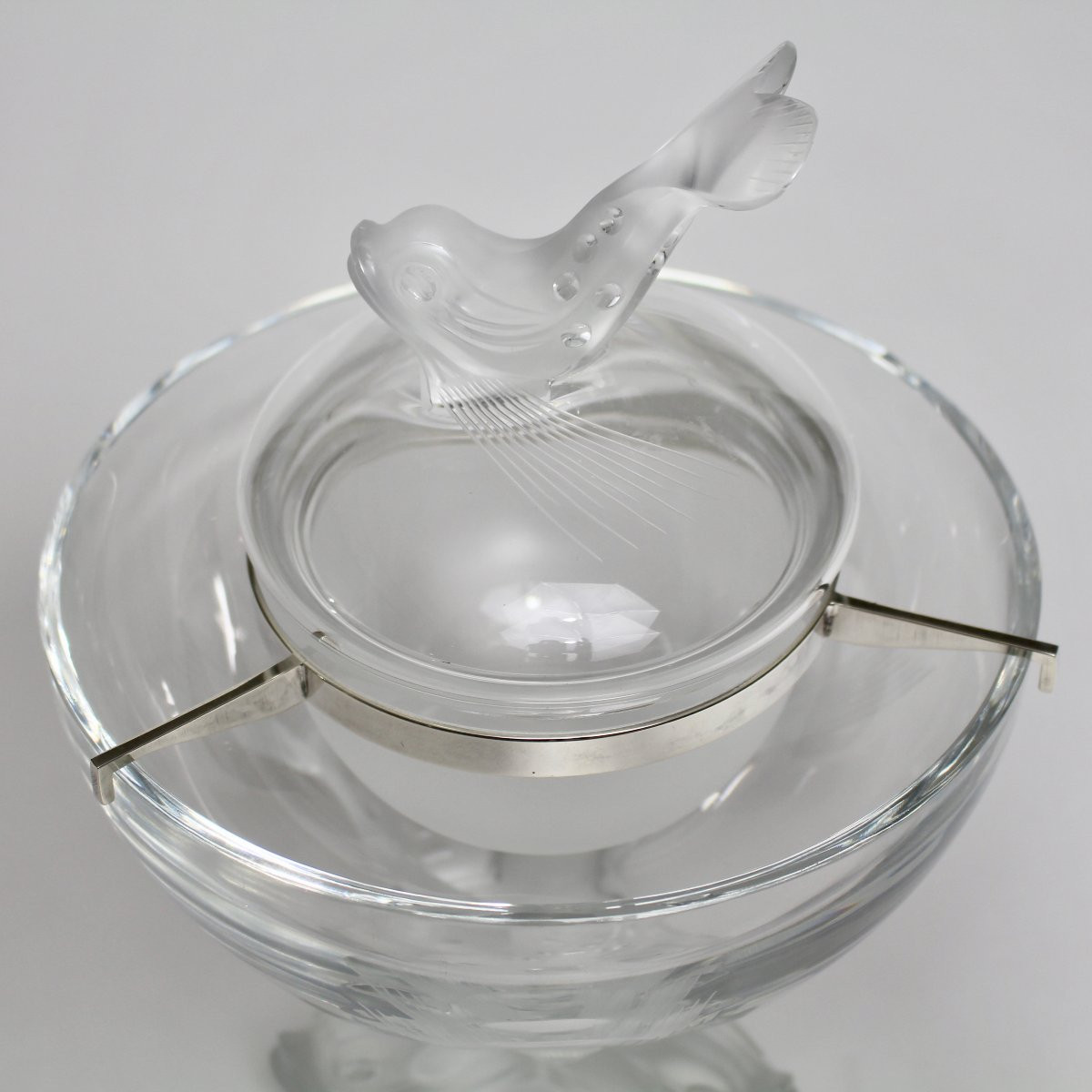LALIQUE FRANCE     COUPE ET BOL À CAVIAR " IGOR "-photo-4