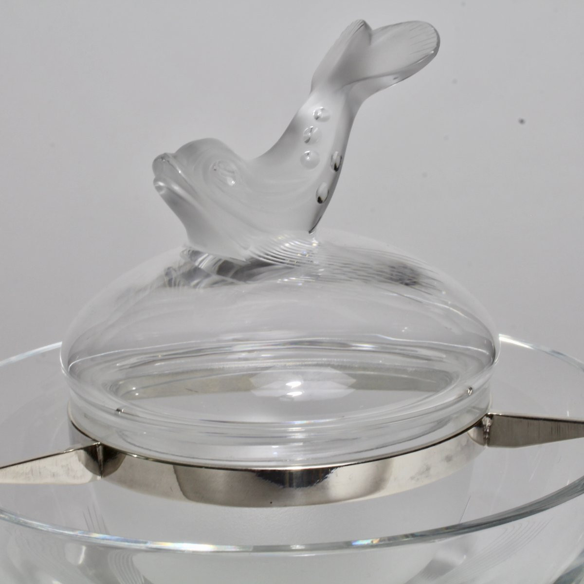LALIQUE FRANCE     COUPE ET BOL À CAVIAR " IGOR "-photo-1