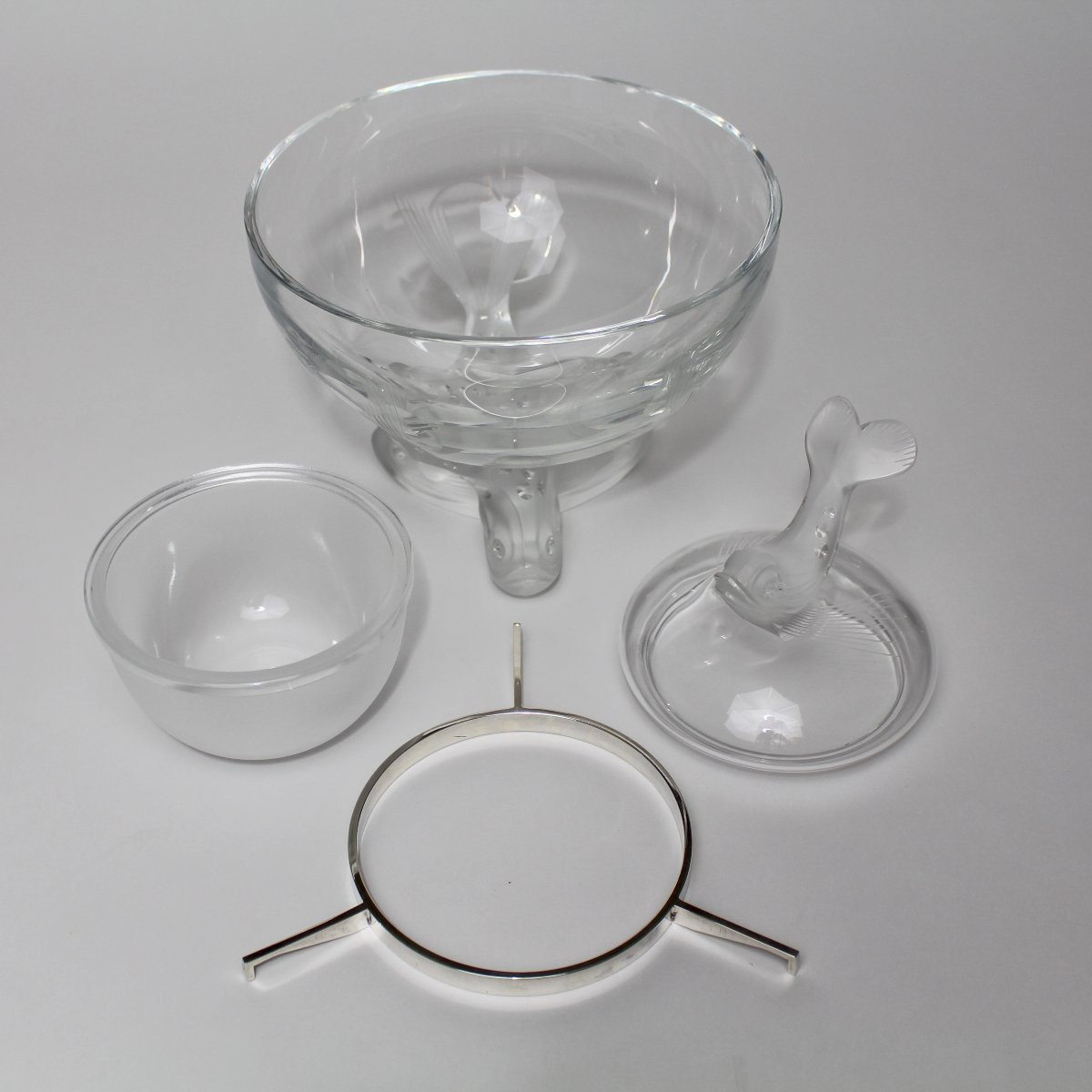 LALIQUE FRANCE     COUPE ET BOL À CAVIAR " IGOR "-photo-3