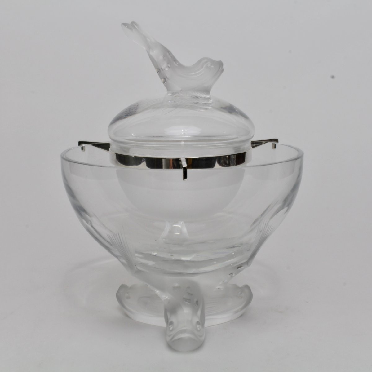 LALIQUE FRANCE     COUPE ET BOL À CAVIAR " IGOR "-photo-5