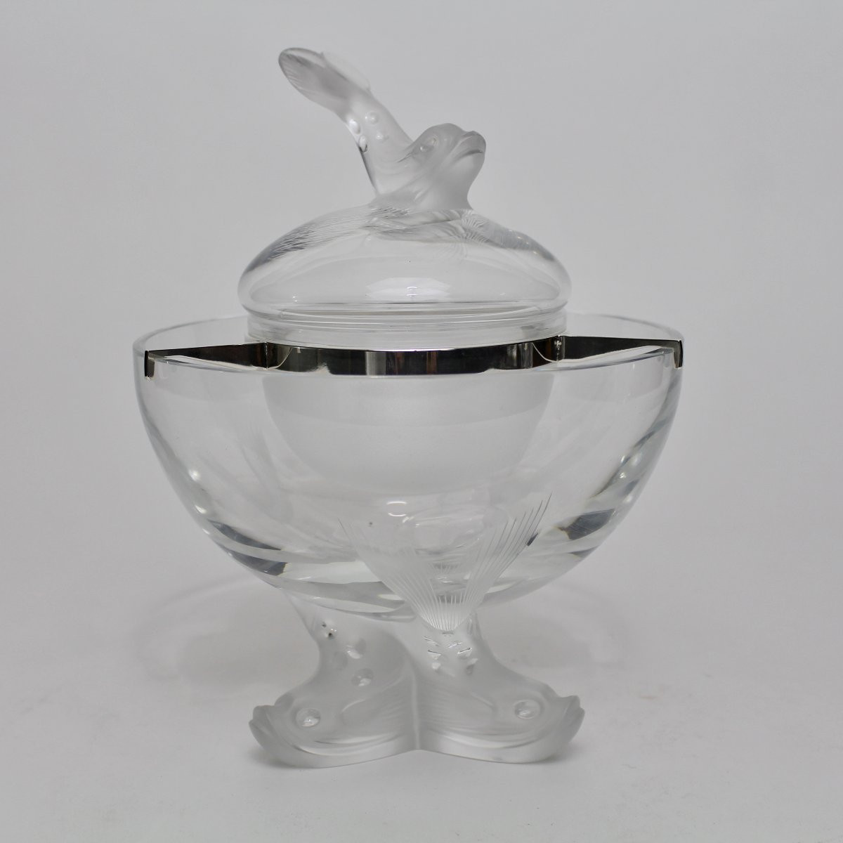 LALIQUE FRANCE     COUPE ET BOL À CAVIAR " IGOR "-photo-6