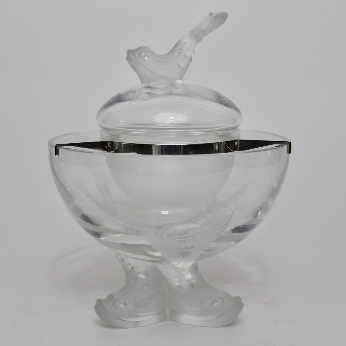 LALIQUE FRANCE     COUPE ET BOL À CAVIAR " IGOR "