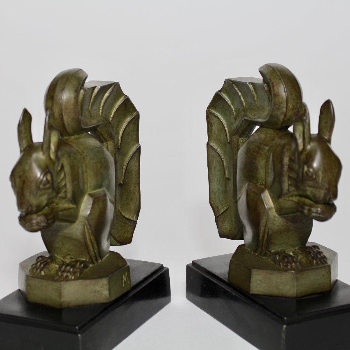 M  Le  Verrier     Bookends     "squirrels"-photo-3