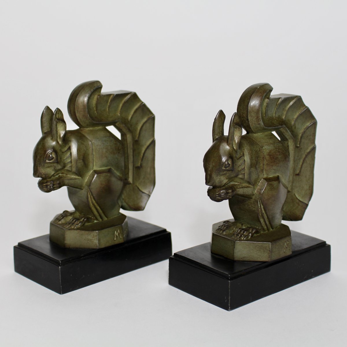 M  Le  Verrier     Bookends     "squirrels"-photo-4