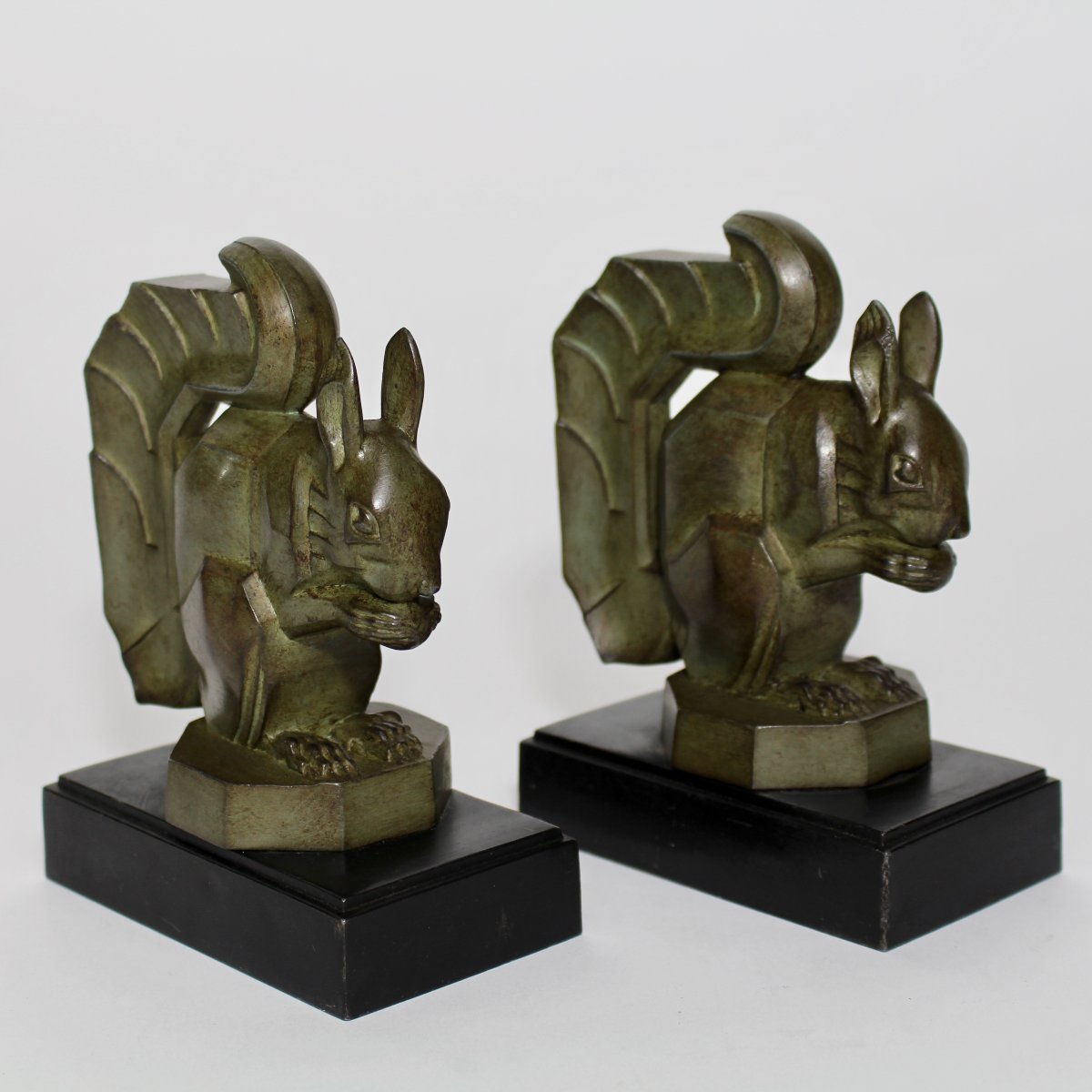 M  Le  Verrier     Bookends     "squirrels"-photo-5