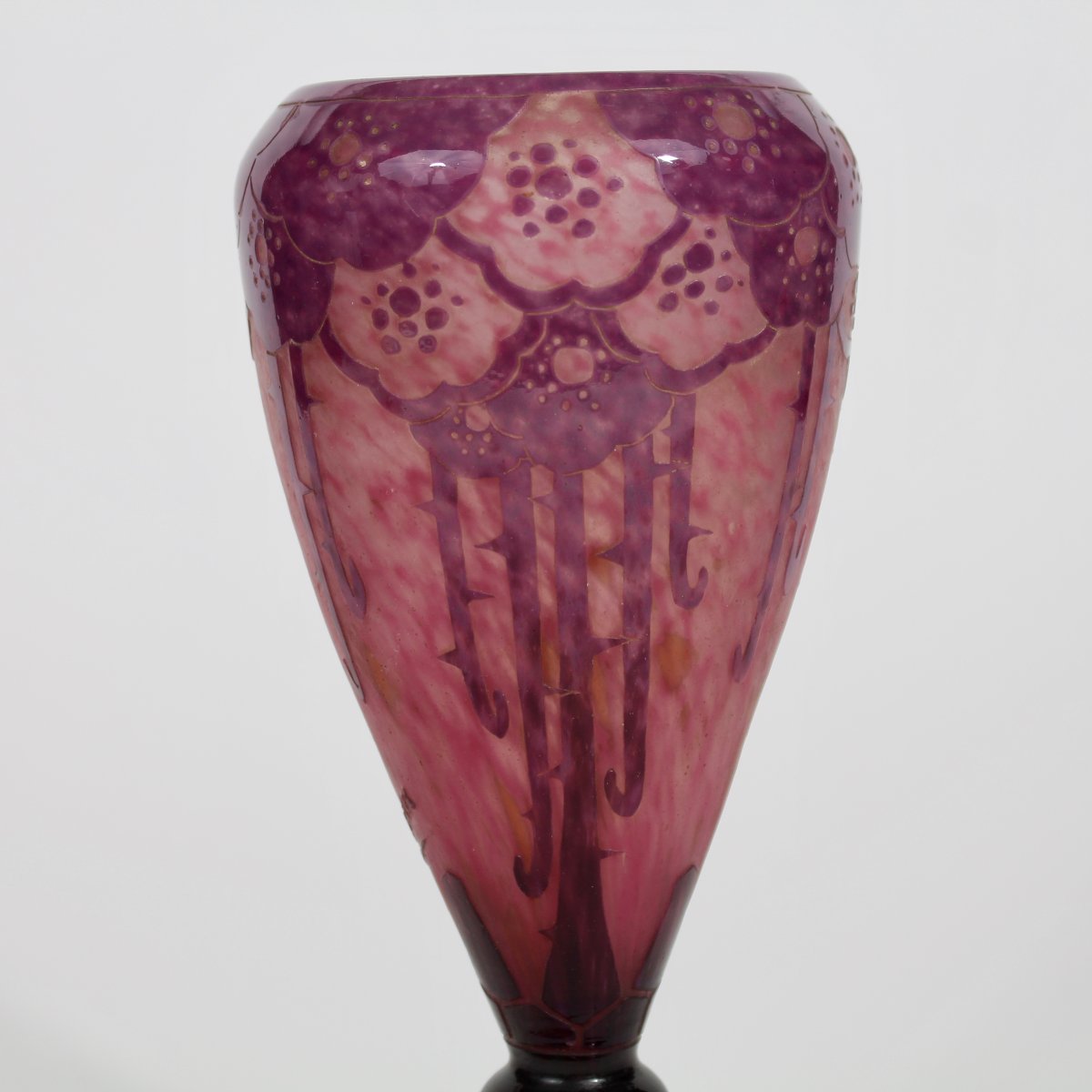 Charder - French Glass "eglantines" Vase-photo-2