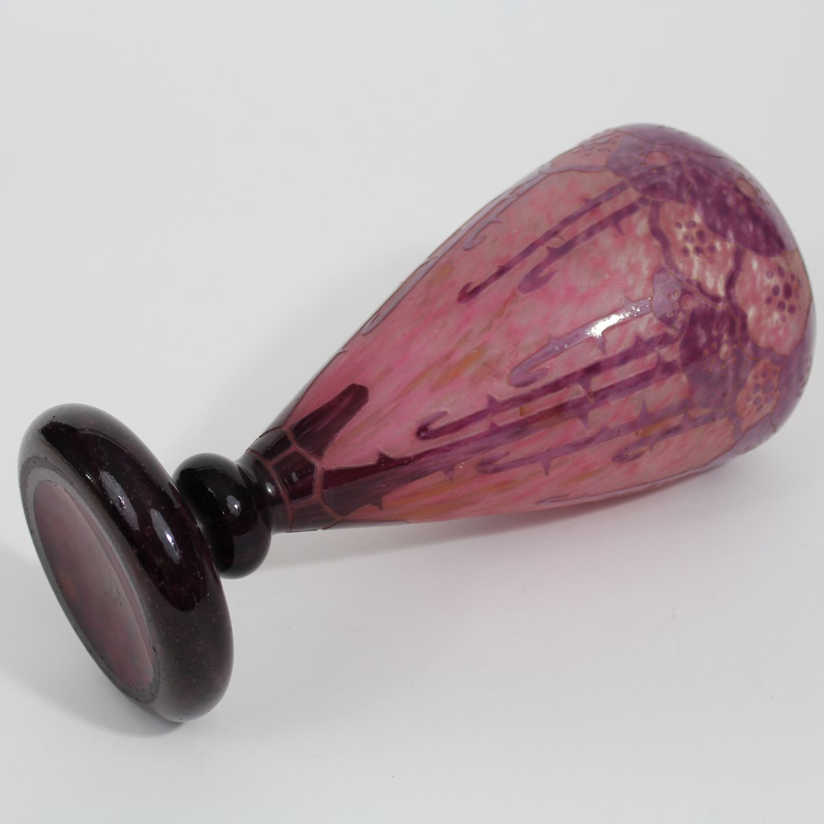 Charder - French Glass "eglantines" Vase-photo-3