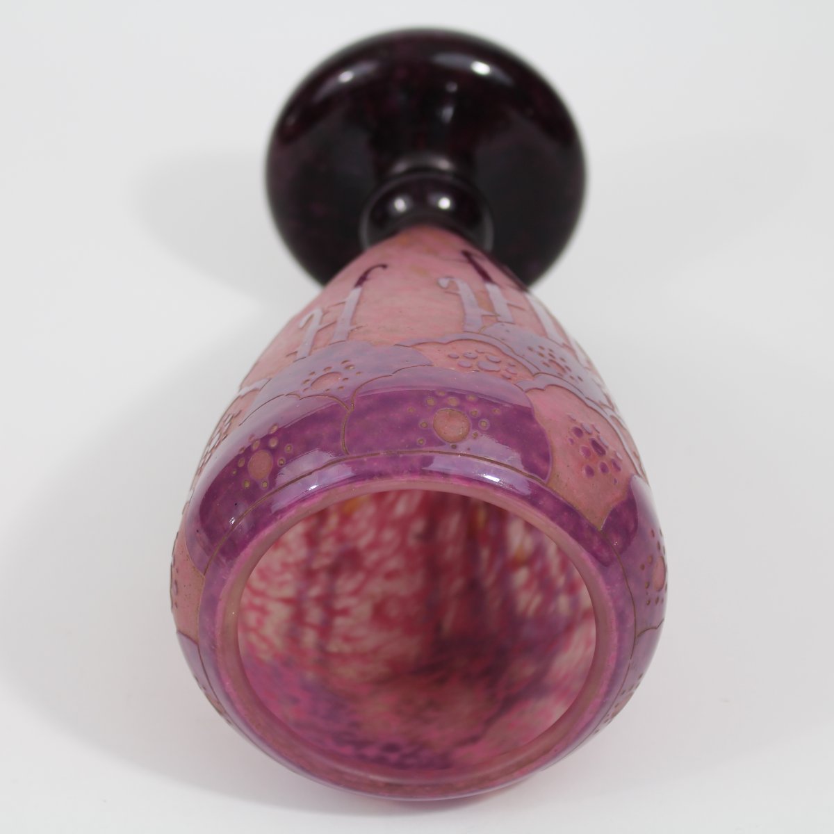 Charder - French Glass "eglantines" Vase-photo-4