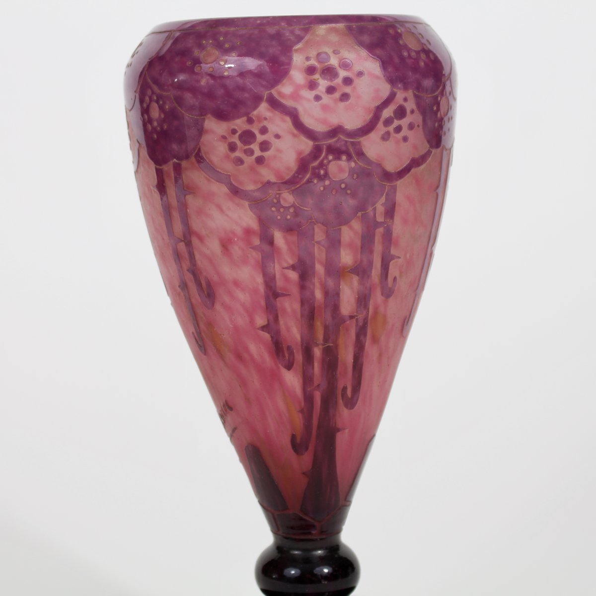 Charder - French Glass "eglantines" Vase-photo-3
