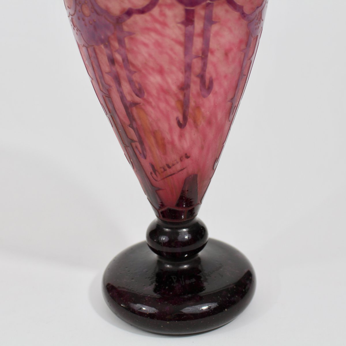 Charder - French Glass "eglantines" Vase-photo-6