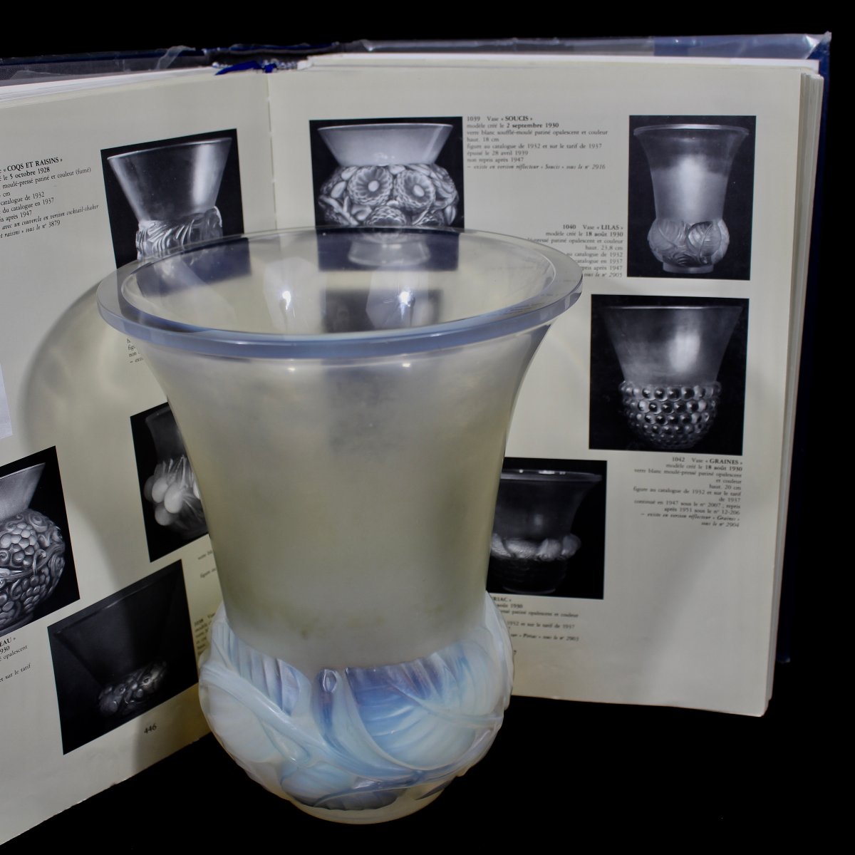 R  Lalique     Vase   "lilas"-photo-8