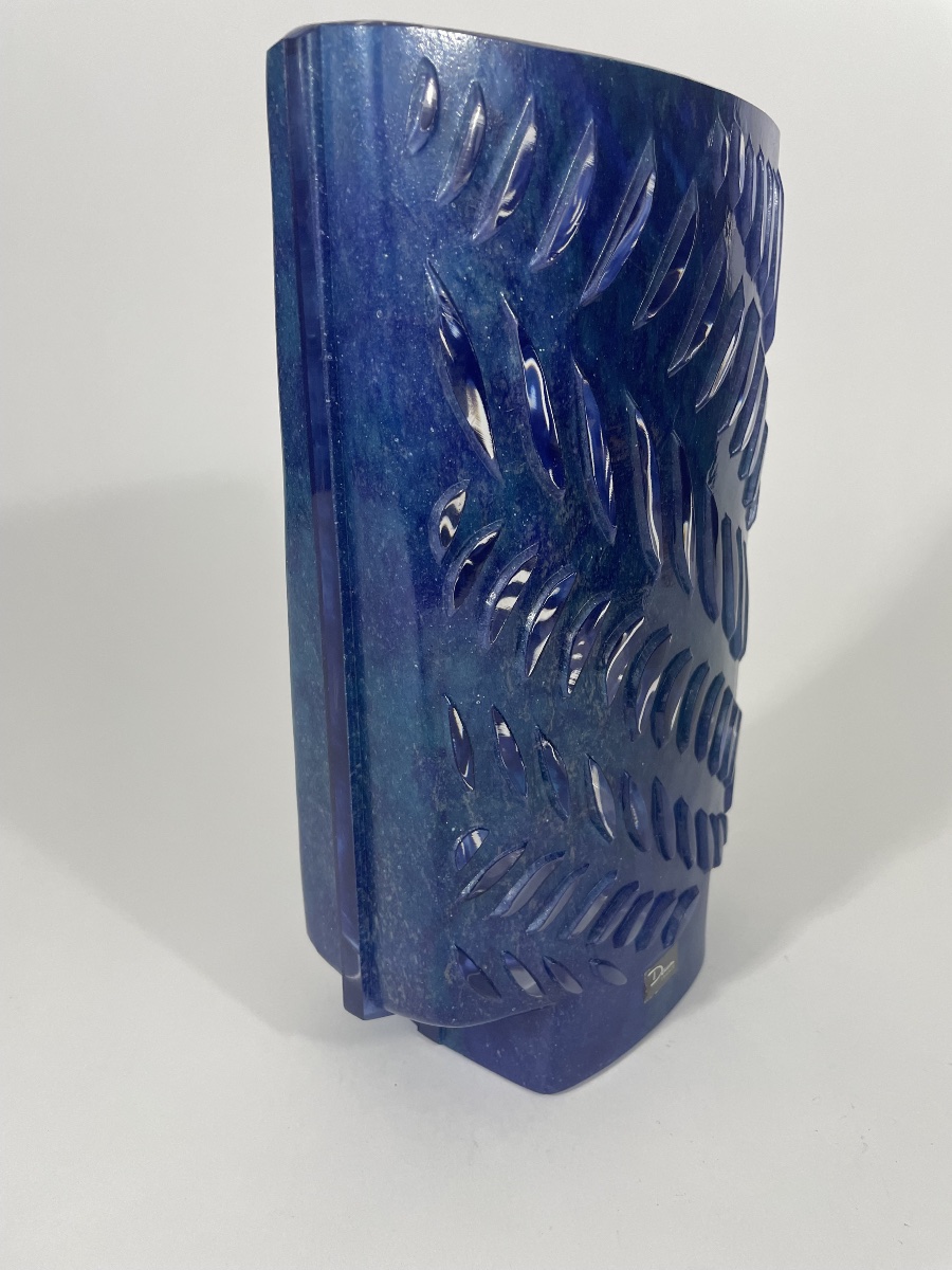 DAUM FRANCE   VASE « RYTHME 53 « -photo-3