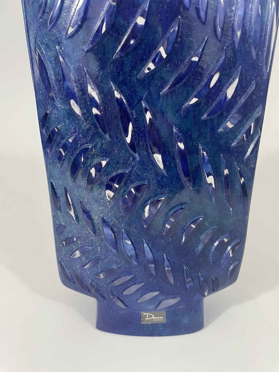 DAUM FRANCE   VASE « RYTHME 53 « -photo-3