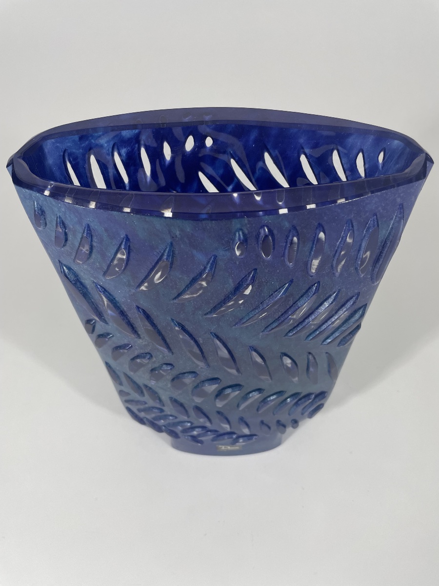 DAUM FRANCE   VASE « RYTHME 53 « -photo-4