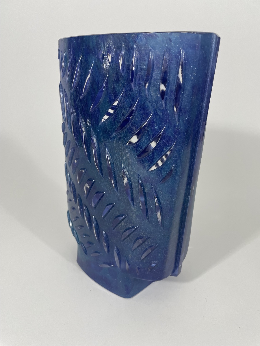 DAUM FRANCE   VASE « RYTHME 53 « -photo-6