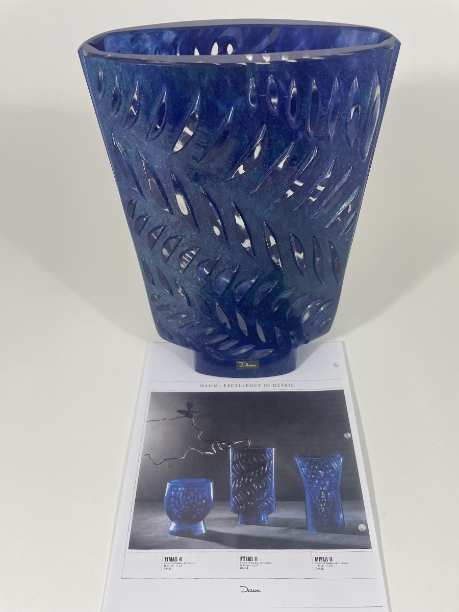 DAUM FRANCE   VASE « RYTHME 53 « -photo-8