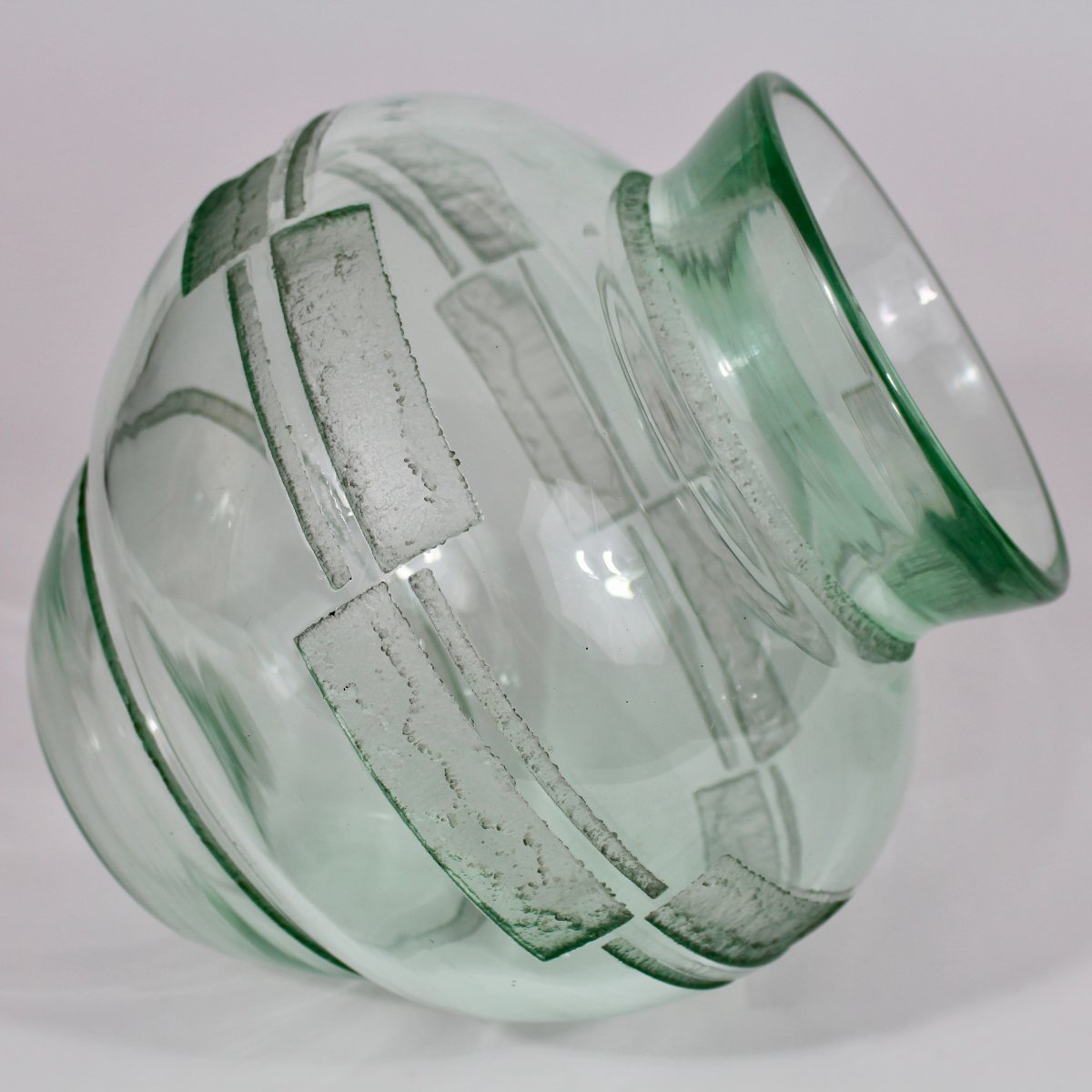 DAUM  NANCY  FRANCE     VASE ART DÉCO-photo-3