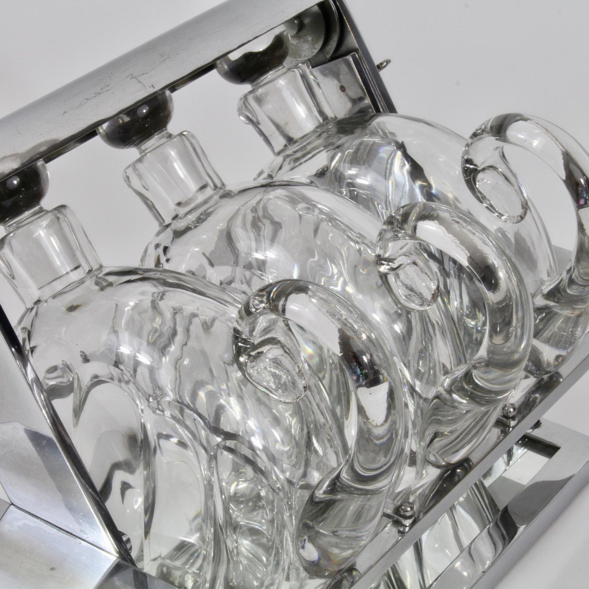 J Adnet - Baccarat Modernist Liqueur Cellar-photo-3