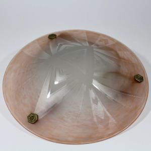 Charder - French Glass Art Deco Ceiling Lamp