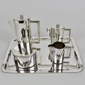 NPA  ORFÈVRERIE    SERVICE À THÉ/CAFÉ MODERNISTE