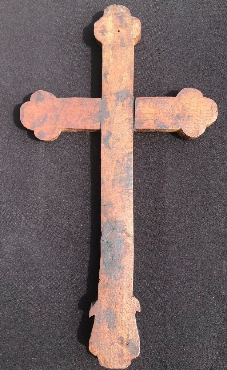 Croix Religieux Blanc Nacré-photo-2
