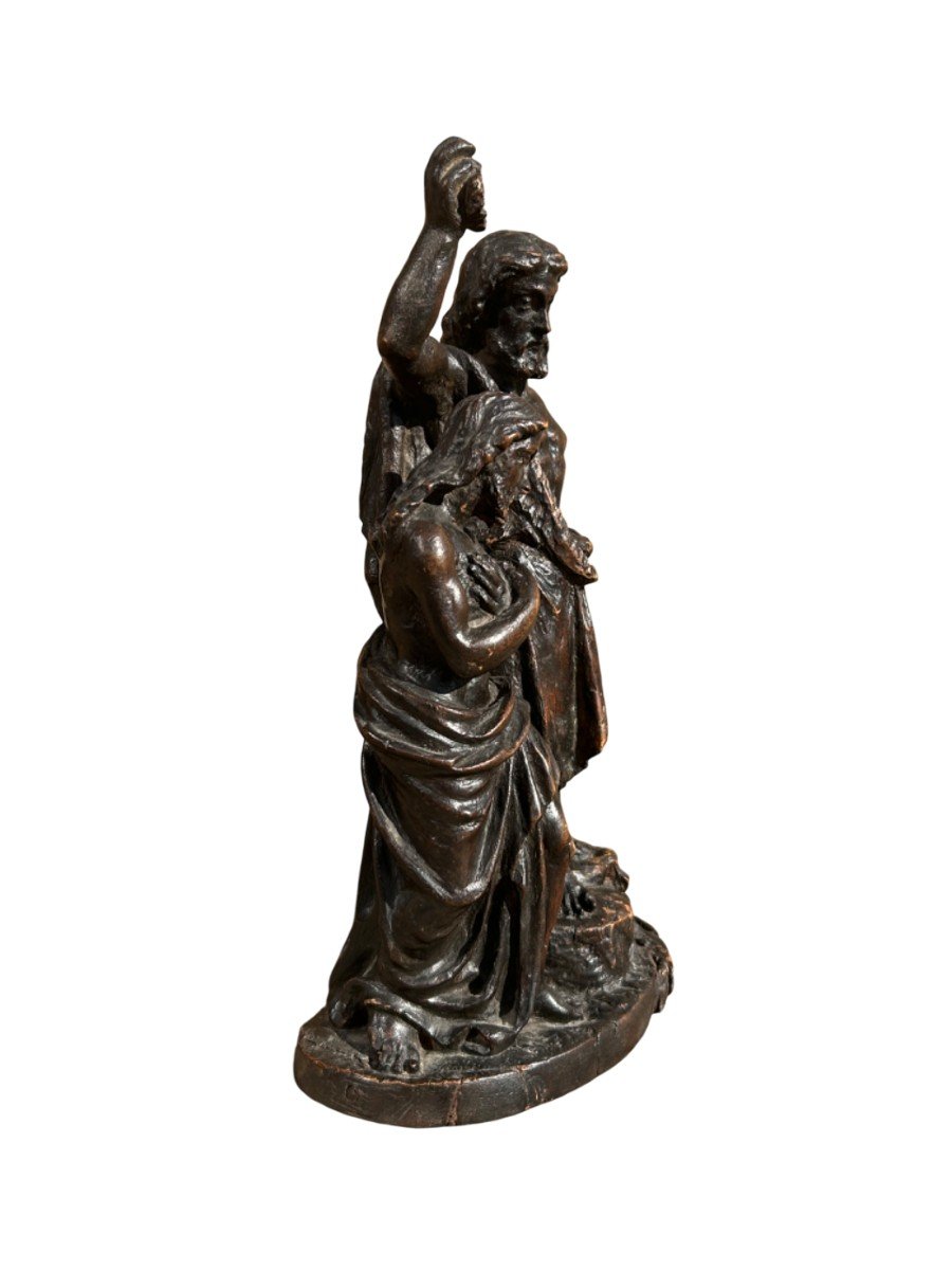 Wood Sculpture The Baptism Of Jesus-photo-4
