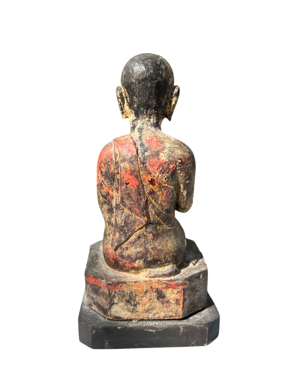 Boeddha Bois Sculpté 18-19ieme-photo-3