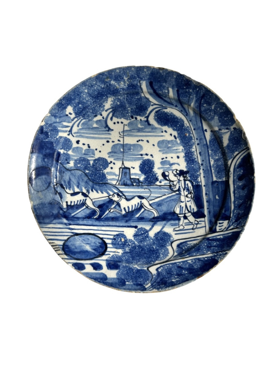 18th Century Delft Plate 