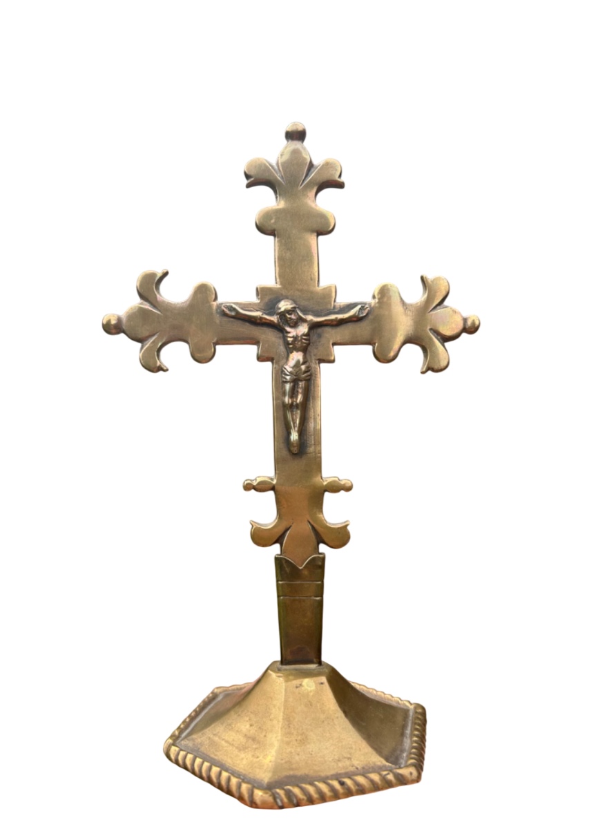 Cross Crucifix With Christ 16th Century-photo-2