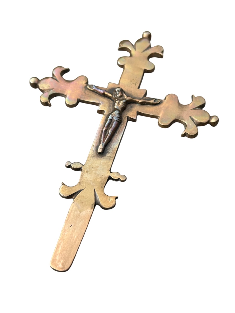 Cross Crucifix With Christ 16th Century-photo-2