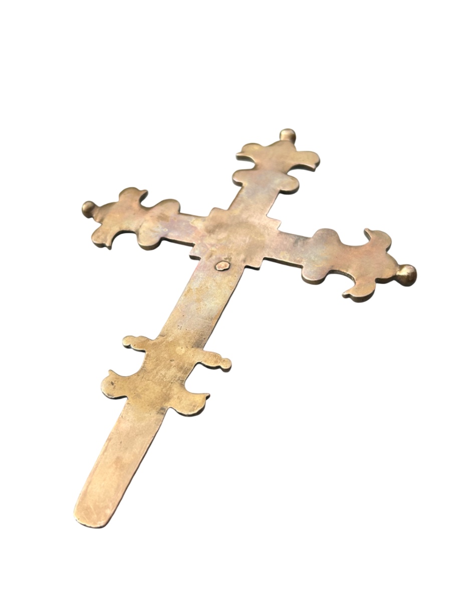 Cross Crucifix With Christ 16th Century-photo-4
