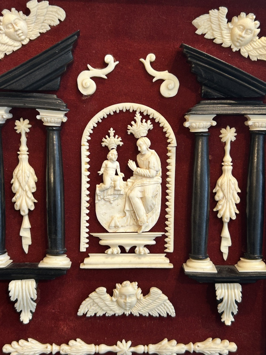 Ecole Italien 18-19ième Vierge et enfant-photo-3