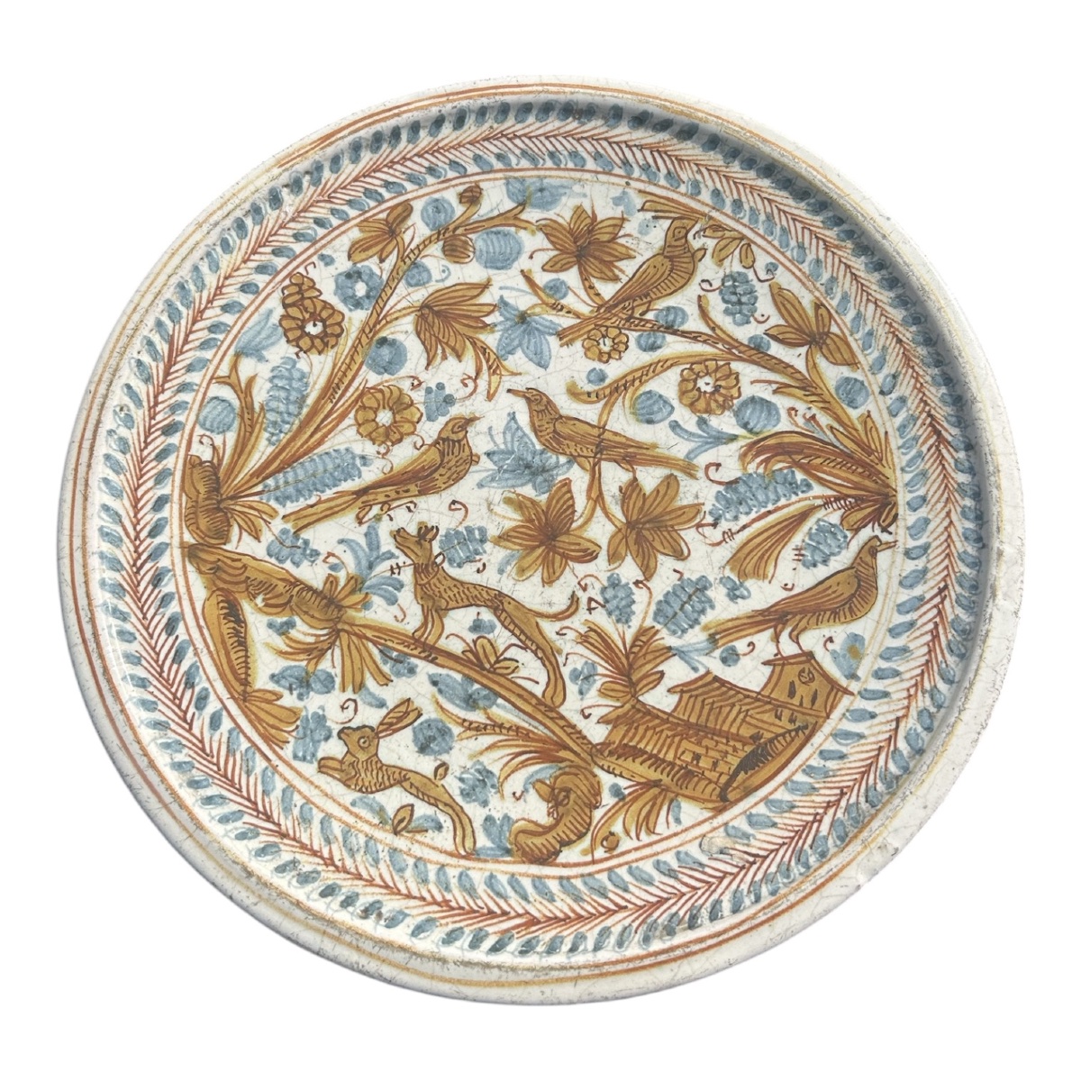 Italy 17th Century Deruta Tazza Plate -photo-4