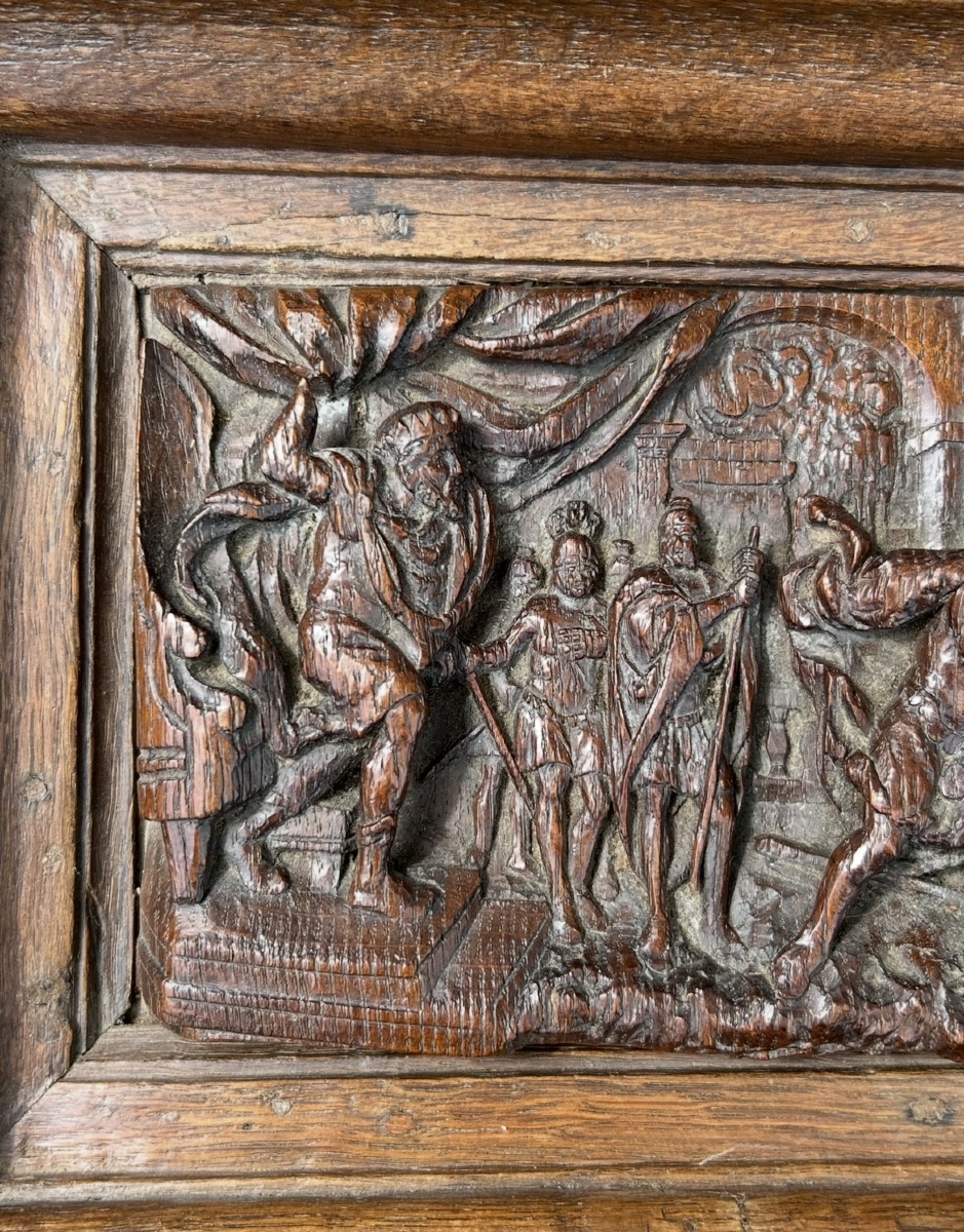 18th-century Carved Panel King David -photo-3